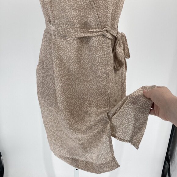 Rungolee Womens NWT Silk Wrap Dress Sz XXS Dainty Event Glam Party Animal Print - Picture 9 of 15